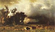 Albert Bierstadt Buffalo Trail Spain oil painting reproduction